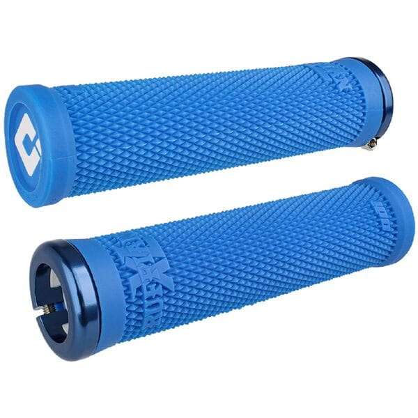 ODI Ruffian XL v2.1 Lock On Grips-135 mm-Medium Blue-BRINK