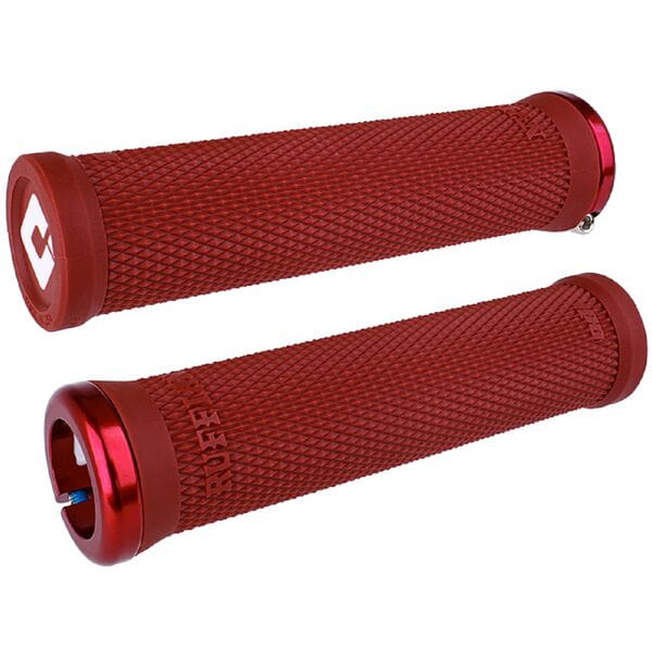 ODI Ruffian v2.1 Lock On Grips-135 mm-Dark Red-BRINK