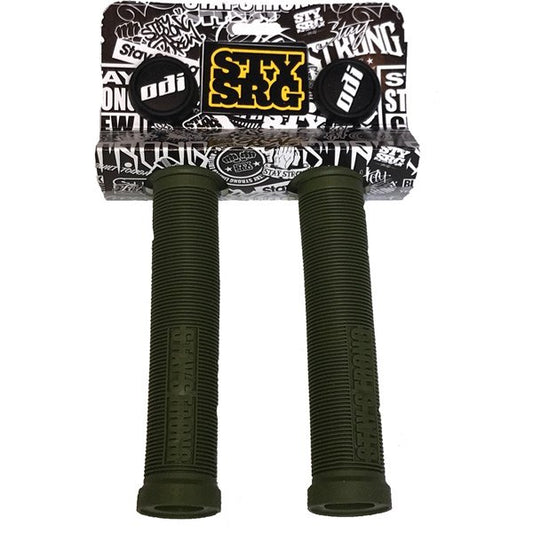 ODI Stay Strong Lion Heart Grips-143 mm-Army Green-BRINK