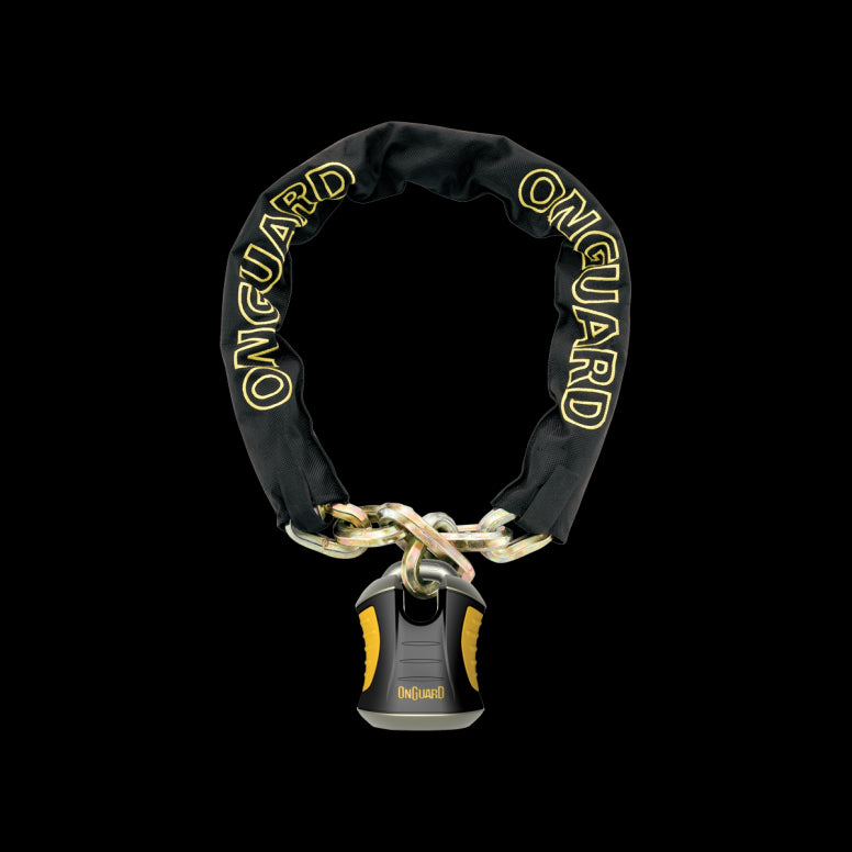 OnGuard Beast Chain Lock-110cm-Black / Yellow-BRINK