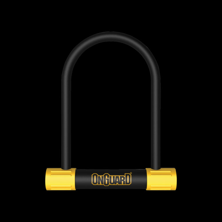 OnGuard Bulldog Lock-230mm-Black / Yellow-Silver-BRINK