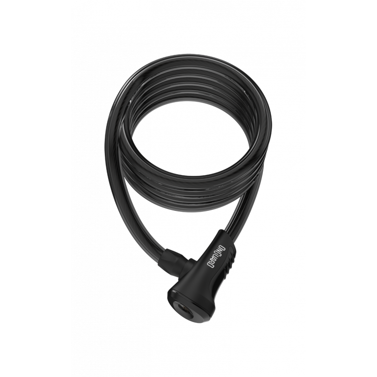 OnGuard Cable Lock Neon 120-12mm x 120cm-Black-BRINK