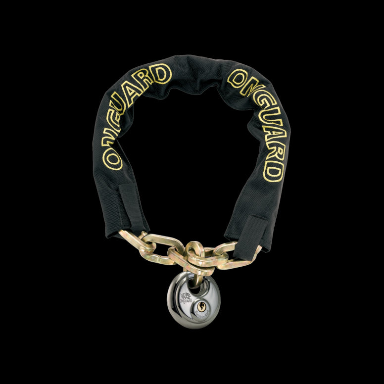 OnGuard Mastiff DB Chain Lock-80cm-Black / Yellow-BRINK