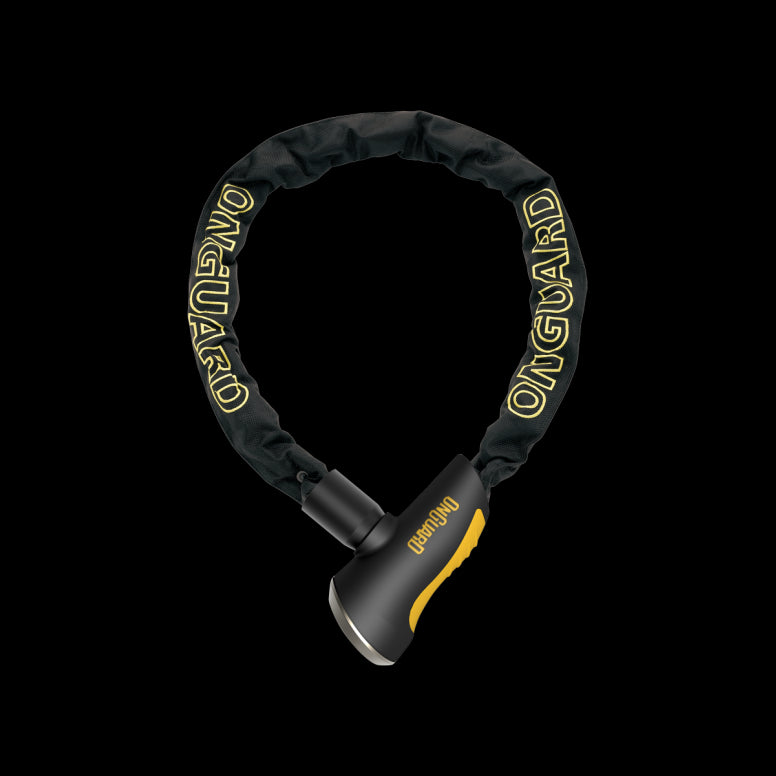 OnGuard Mastiff LD Chain Lock-110cm-Black / Yellow-Secured by Design - Bronze-BRINK