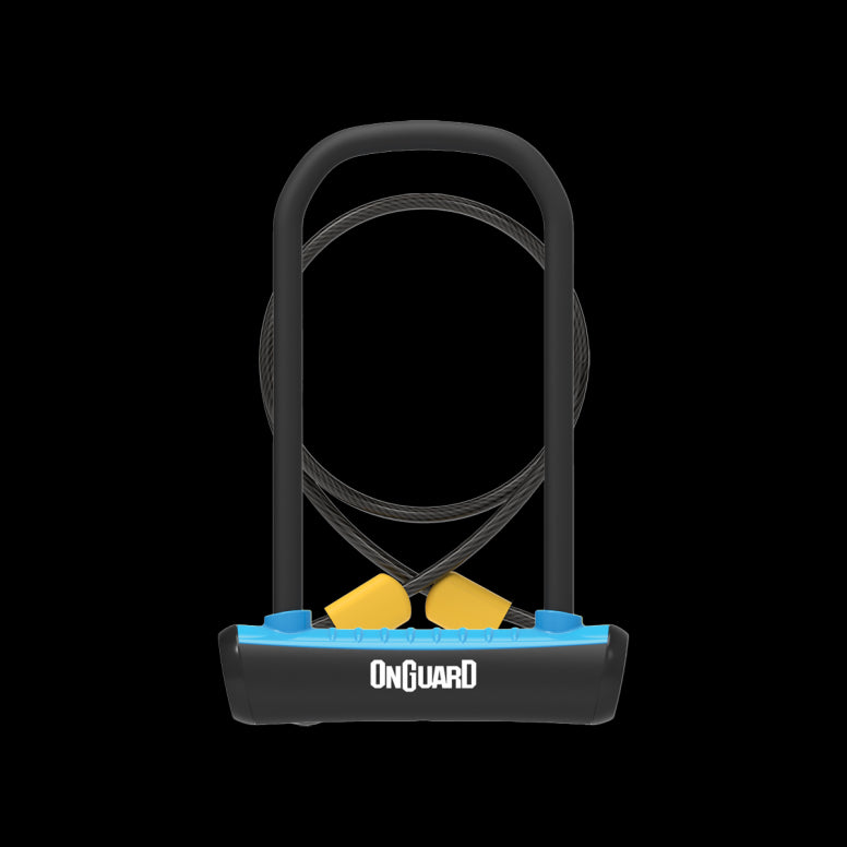 OnGuard Neon U-Lock + Cable-230mm-Blue-BRINK