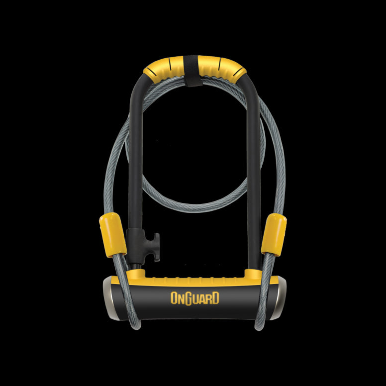 OnGuard Pitbull DT Lock-230mm-Black / Yellow-Secured by Design - Diamond-BRINK