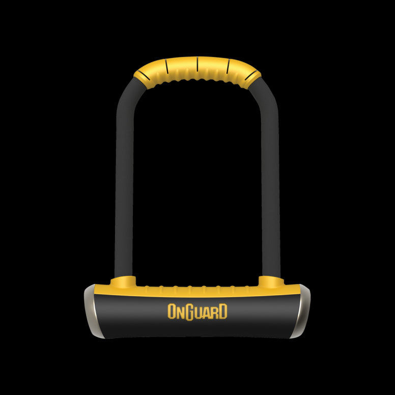 OnGuard Pitbull Lock-230mm-Black / Yellow-Secured by Design - Diamond-BRINK
