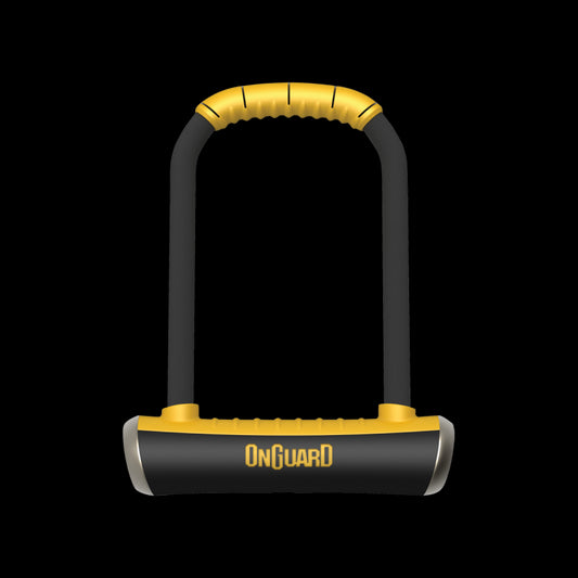 OnGuard Pitbull Lock-230mm-Black / Yellow-Secured by Design - Diamond-BRINK