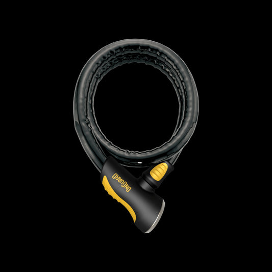 OnGuard Rottweiler Cable Lock-100cm-Black / Yellow-Secured by Design - Bronze-BRINK