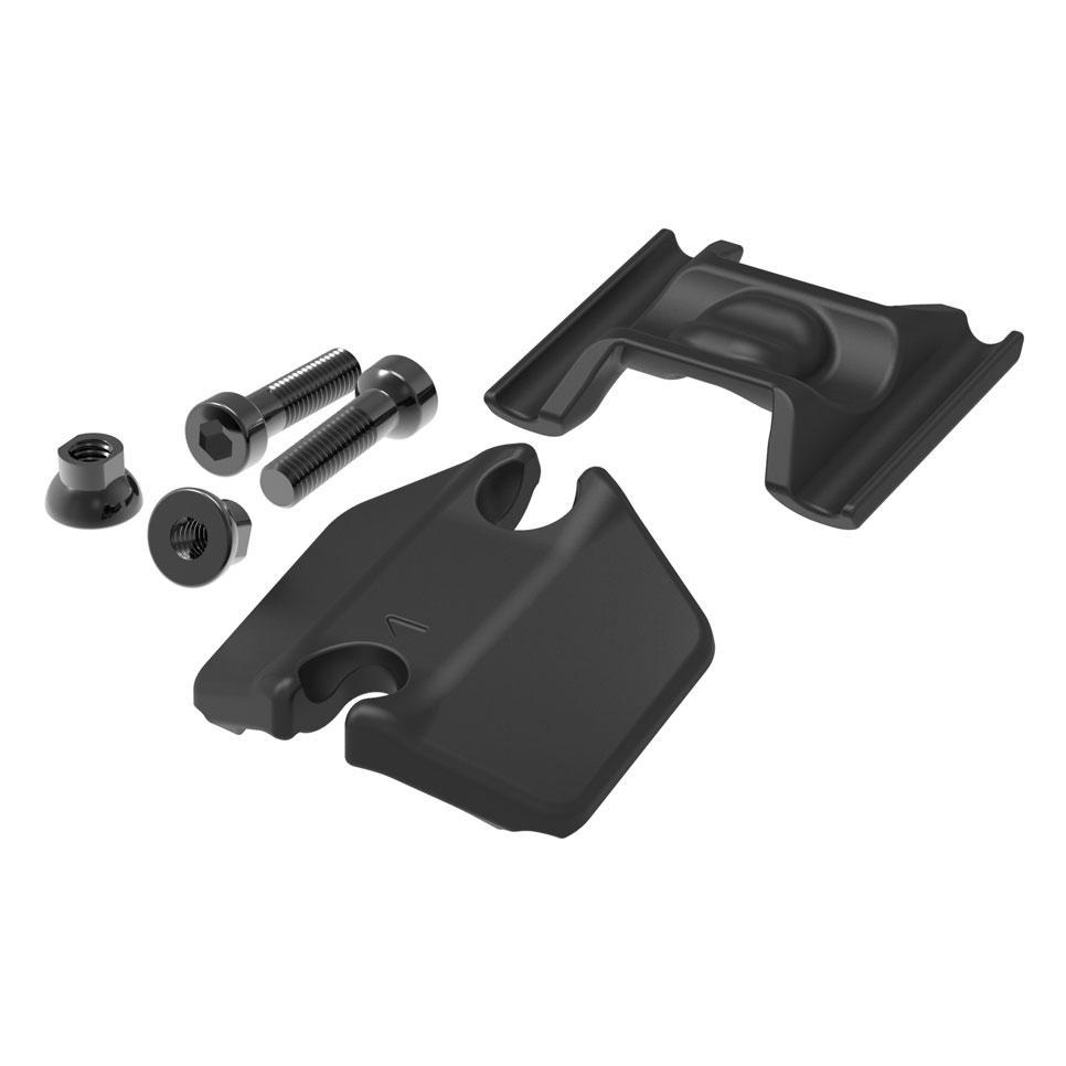 OneUp V1/V2 saddle-clamp parts with bolts and nuts