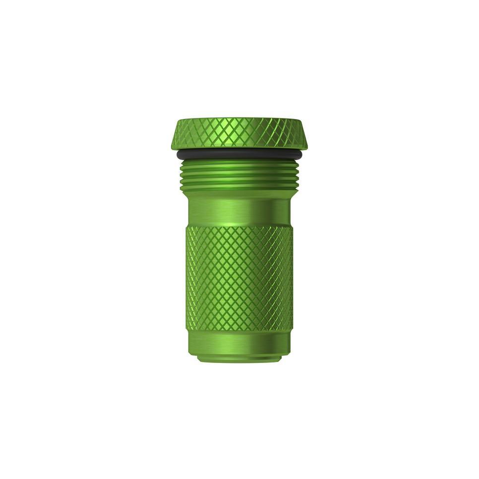 Green OneUp EDC pump inflator head