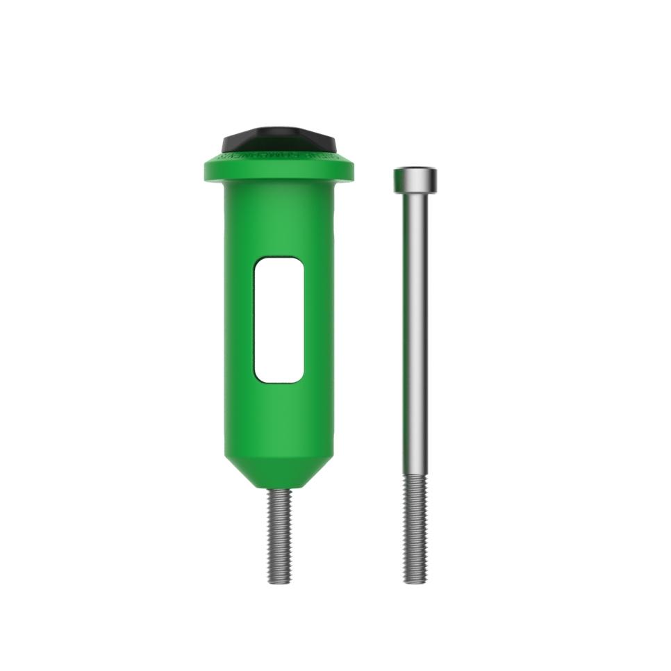 Green OneUp EDC Lite tool carrier with installation bolt