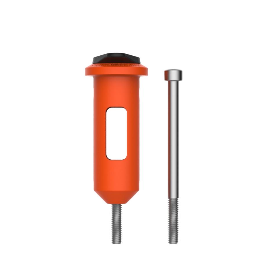 Orange OneUp EDC Lite tool carrier with installation bolt