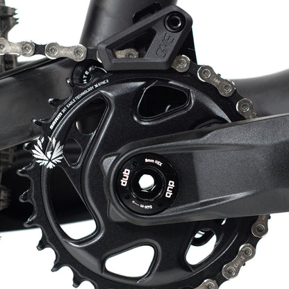 OneUp V2 Chain Guide installed above a chainring