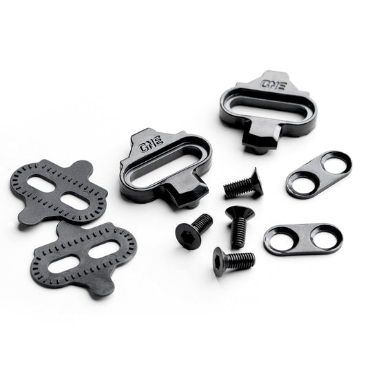 OneUp Clip Pedal cleats with spacers and fixing bolts
