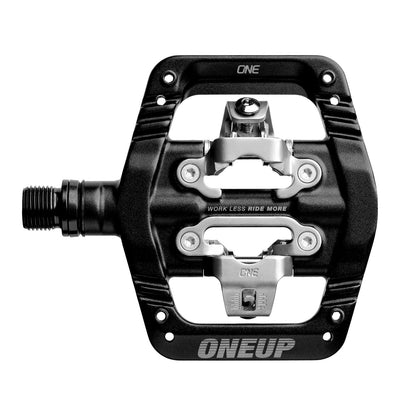 OneUp Clip Pedals, Black, platform view