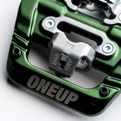 Binding and release-tension adjustment on a OneUp Clip pedal