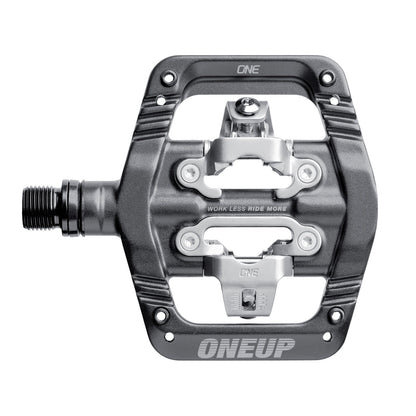 OneUp Clip Pedals, Grey, platform view