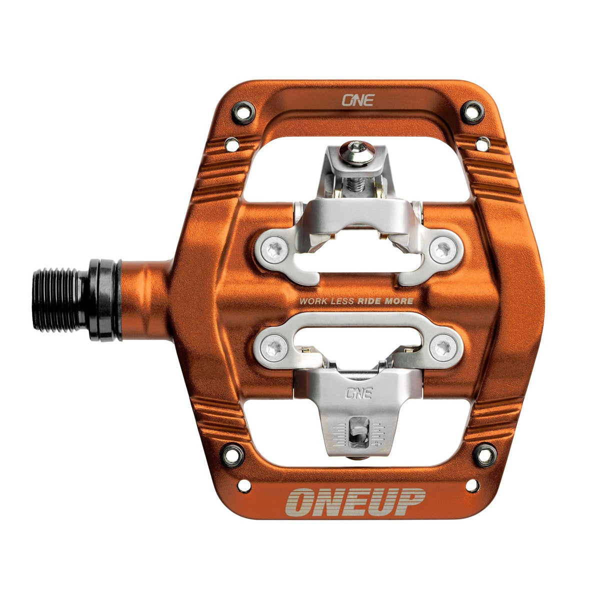 OneUp Clip Pedals, Orange, platform view