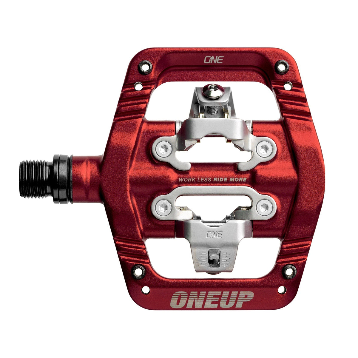 OneUp Clip Pedals, Red, platform view