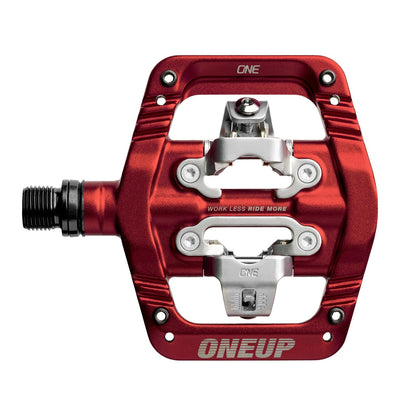 OneUp Clip Pedals, Red, platform view