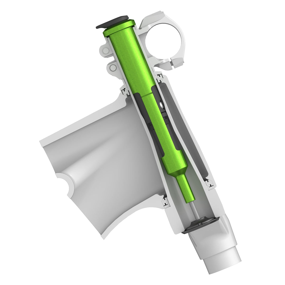 Cutaway of a Threadless Carrier with a separately sold EDC V2 Tool