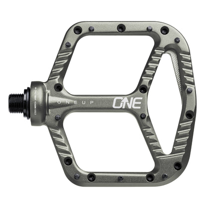 OneUp Aluminium Pedals, Grey, platform view