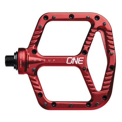 OneUp Aluminium Pedals, Red, platform view