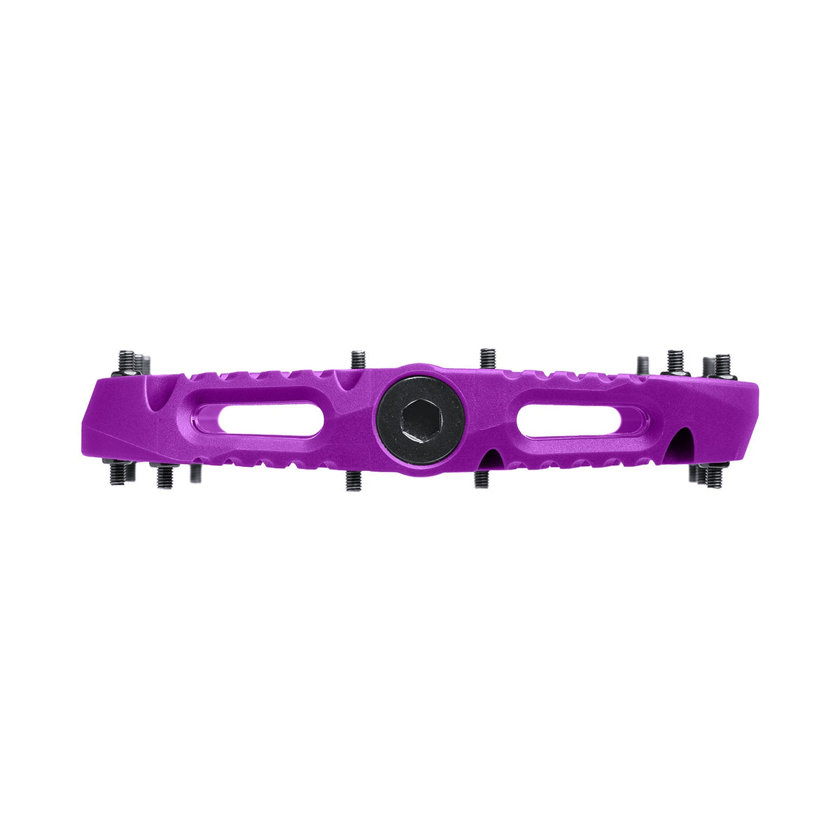 Side profile of a purple OneUp Composite Pedal