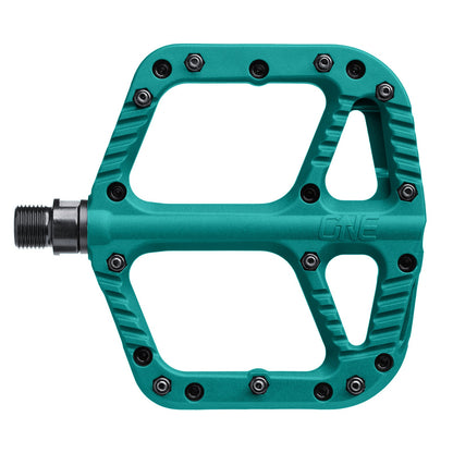 OneUp Composite Pedals, Turquoise, platform view