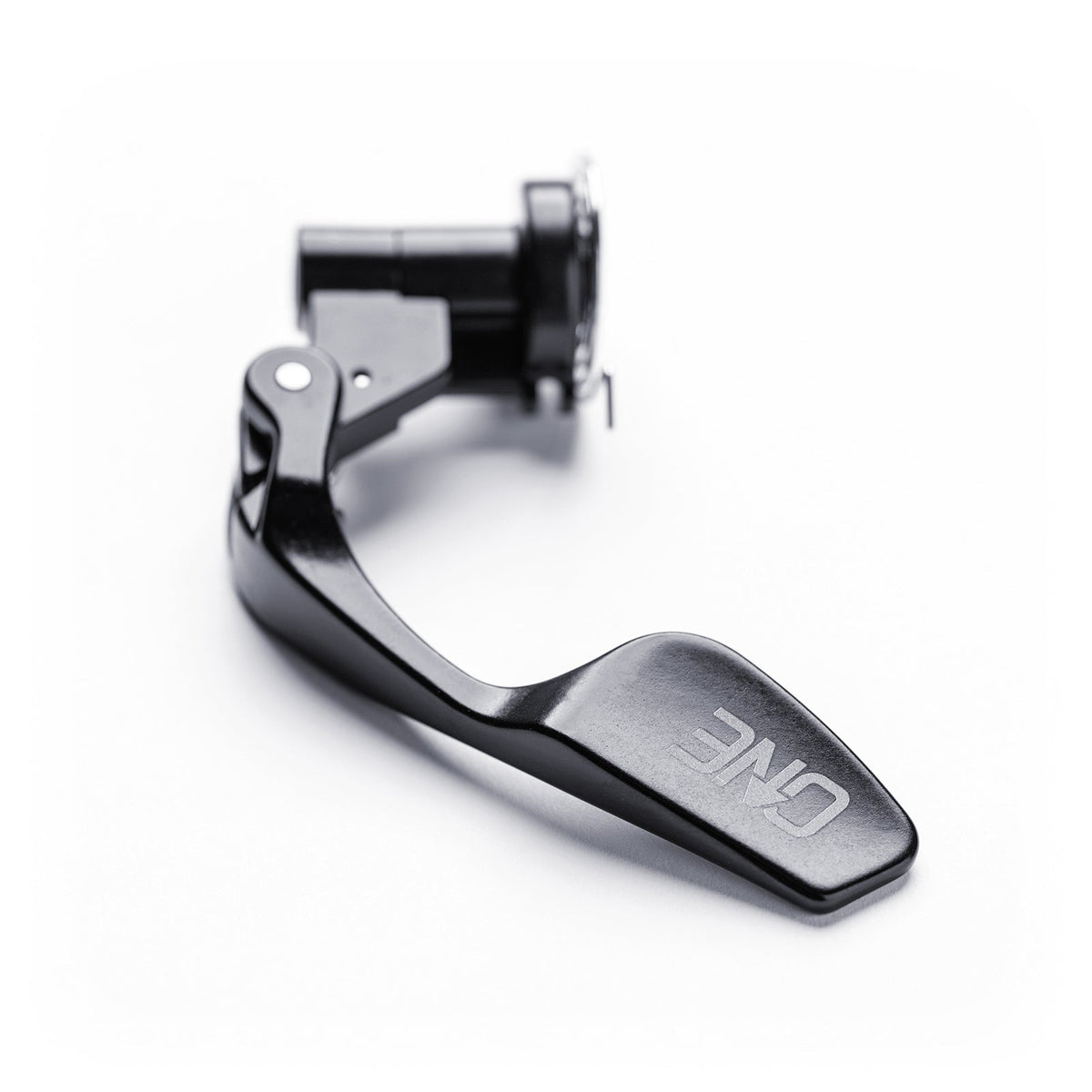 Oblique view of the OneUp Drop Bar Paddle Remote