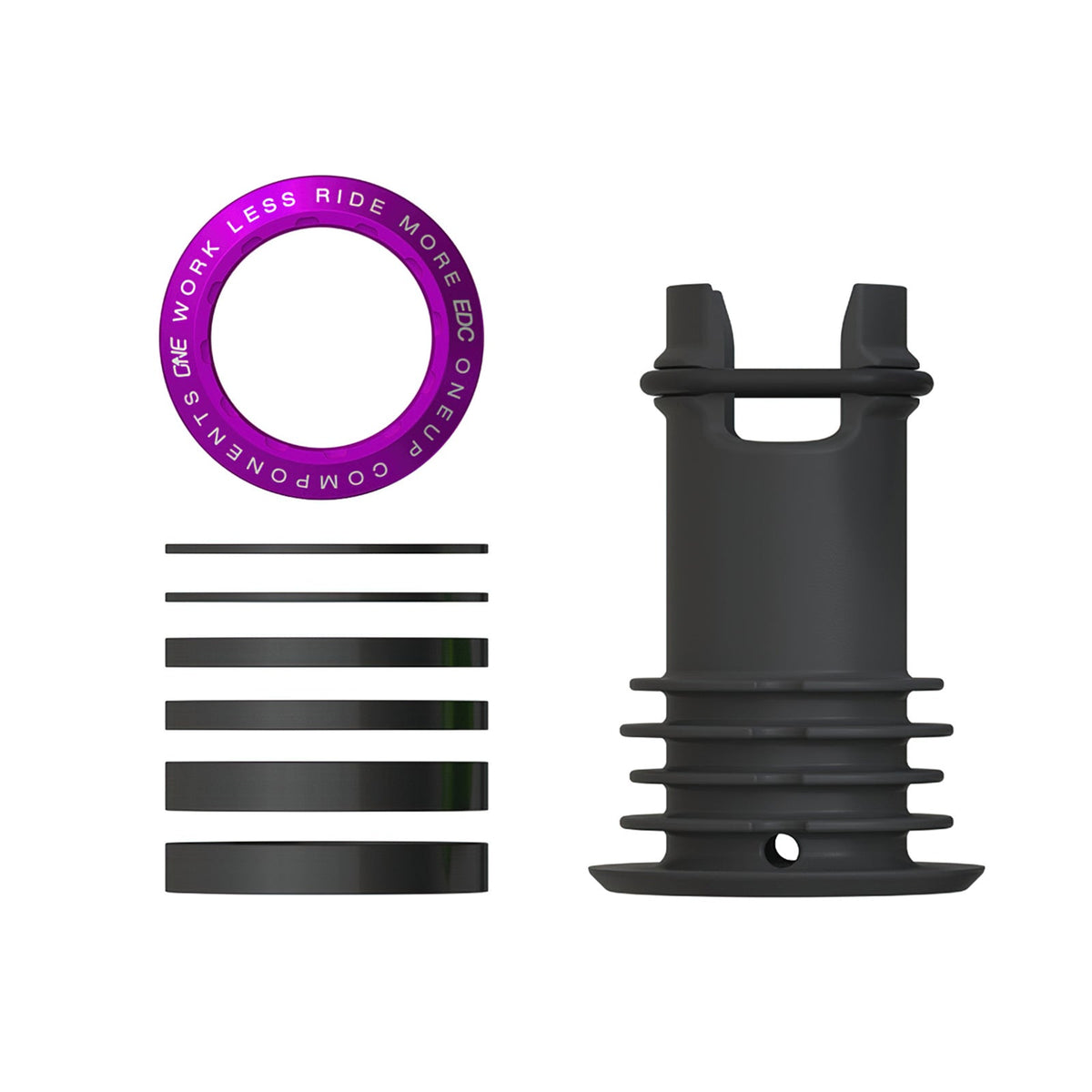 OneUp EDC Threaded Top Cap in Purple