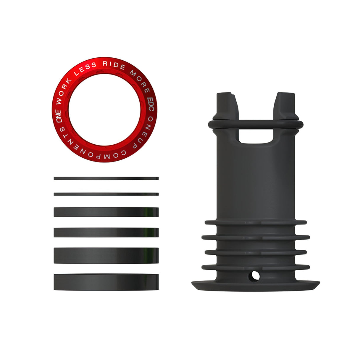 OneUp EDC Threaded Top Cap in Red
