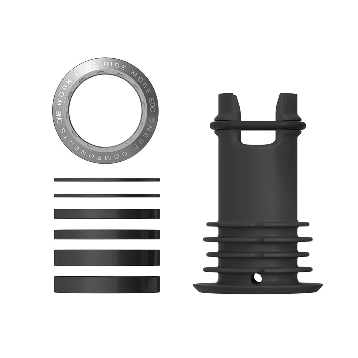 OneUp EDC Threaded Top Cap in Silver