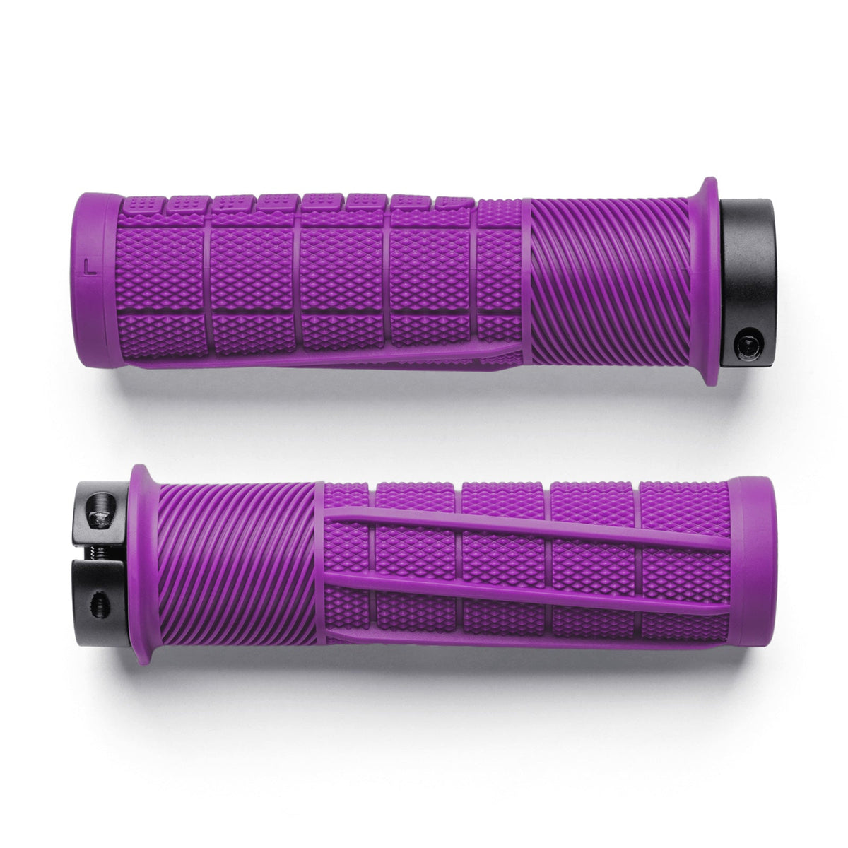 Undersides of purple OneUp Thick Grips