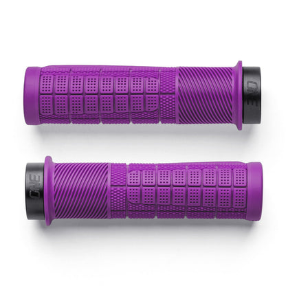 Pair of purple OneUp Thick Grips, top view