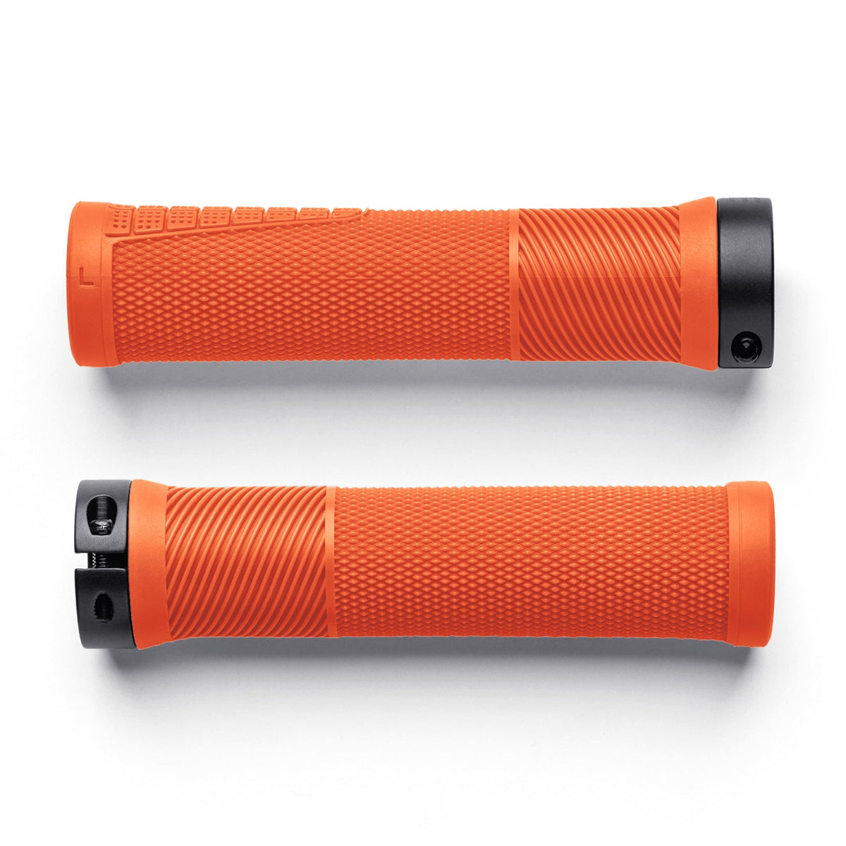 Undersides of orange OneUp Thin Grips