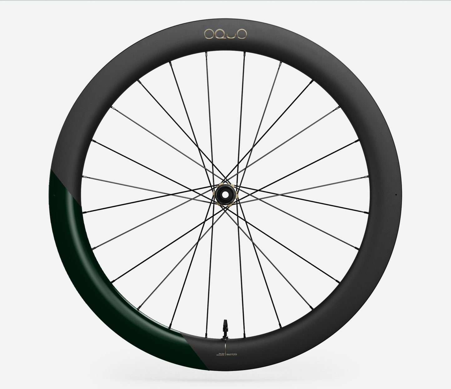 Oquo RA57 LTD Rear Wheel-700c-Metallic Dark Green Matt-Shimano HG-BRINK