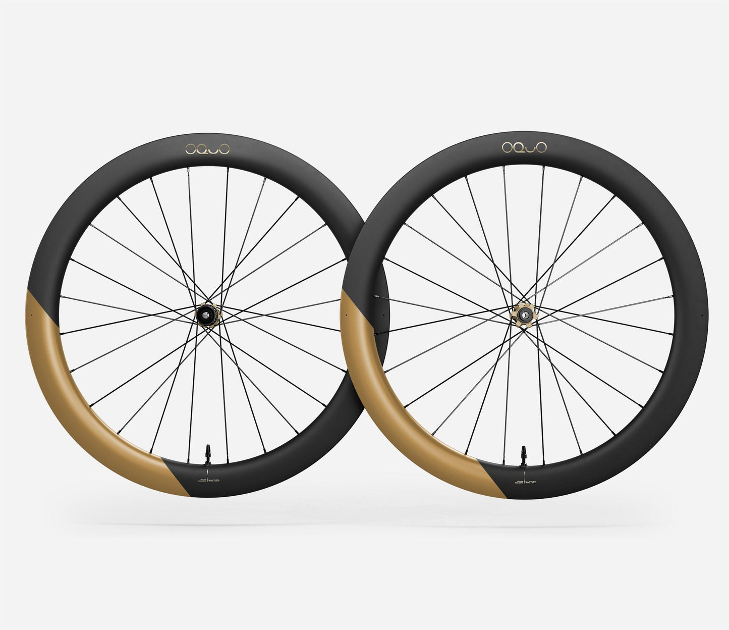 Oquo RA57 LTD Wheelset-700c-Metallic Golden Sand Matt-Shimano HG-BRINK