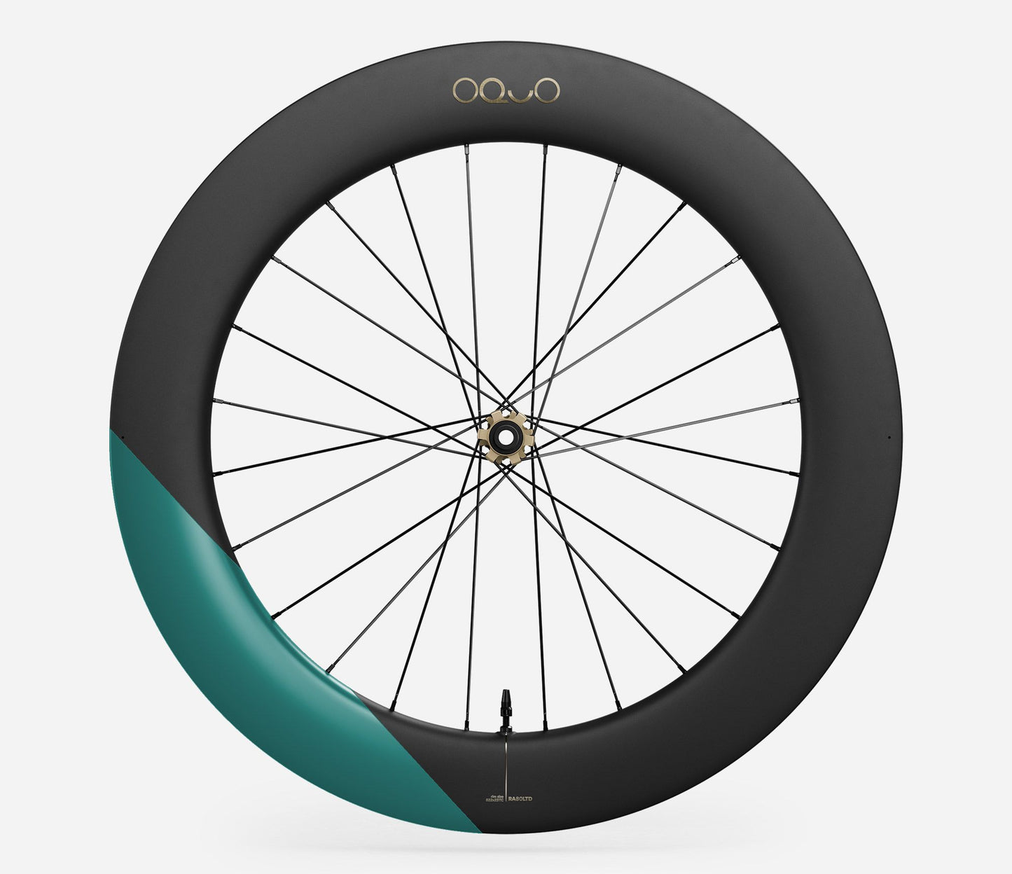 Oquo RA80 LTD Front Wheel-700c-Metallic Jade Matt-BRINK