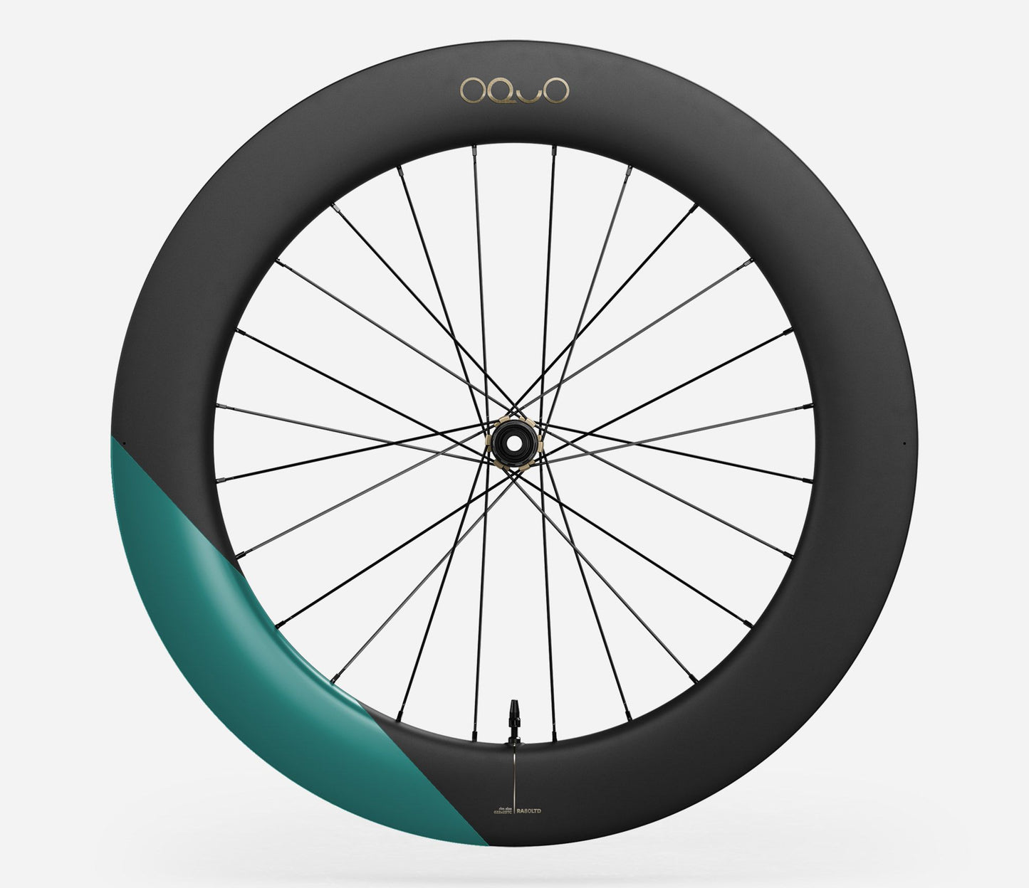Oquo RA80 LTD Rear Wheel-700c-Metallic Jade Matt-Shimano HG-BRINK