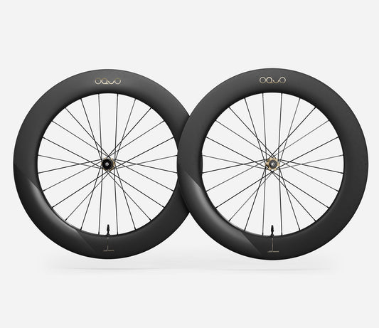 Oquo RA80 LTD Wheelset-700c-Black Matt-Shimano HG-BRINK