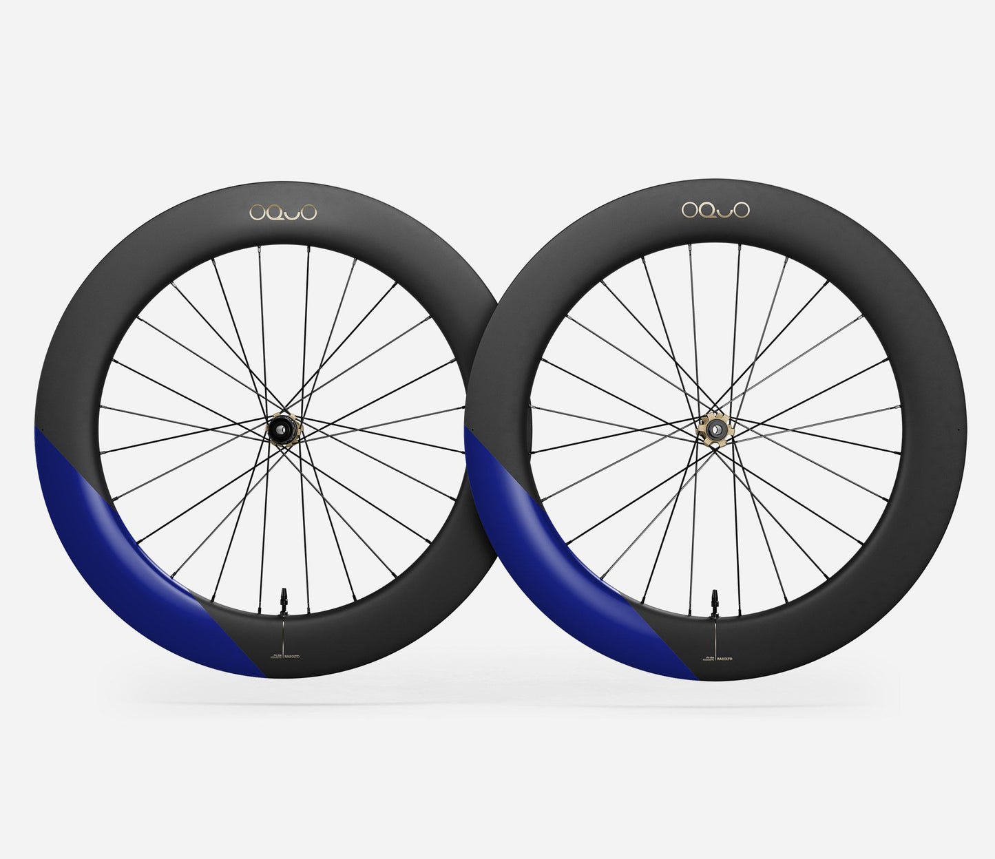 Oquo RA80 LTD Wheelset-700c-Metallic Cobalt Blue Matt-Shimano HG-BRINK