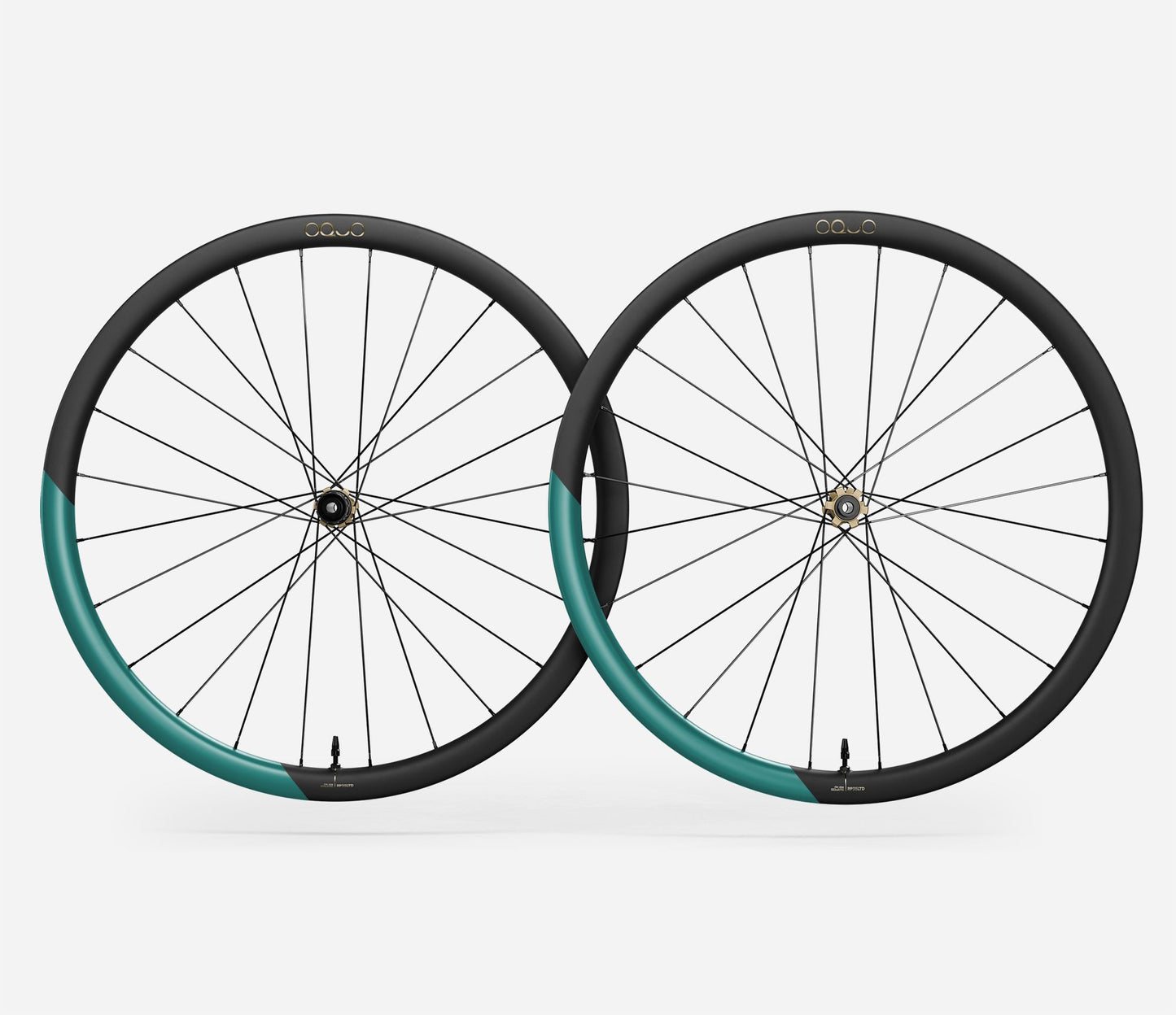 Oquo RP35 LTD Wheelset-700c-Metallic Jade Matt-Shimano HG-BRINK
