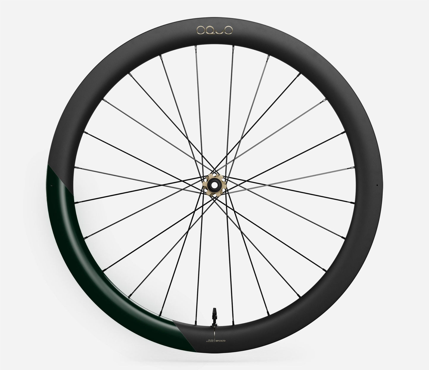 Oquo RP50 LTD Front Wheel-700c-Metallic Dark Green Matt-BRINK