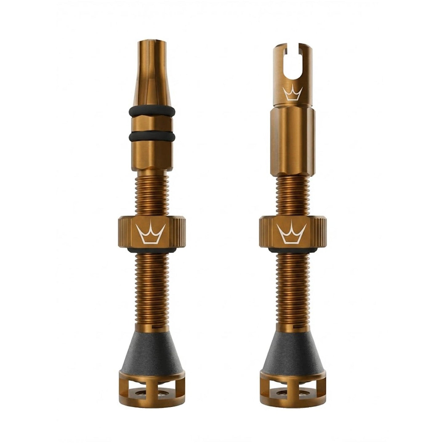 Peatys Holeshot Fast Flow Tubeless Valves-42mm-Bourbon-BRINK