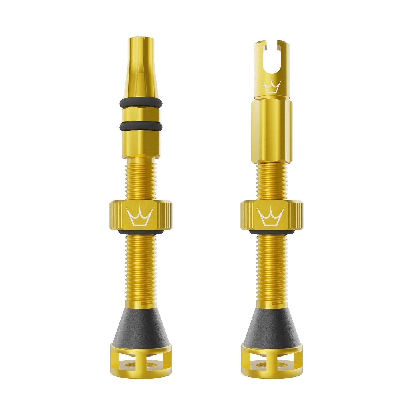 Peatys Holeshot Fast Flow Tubeless Valves-42mm-Gold-BRINK