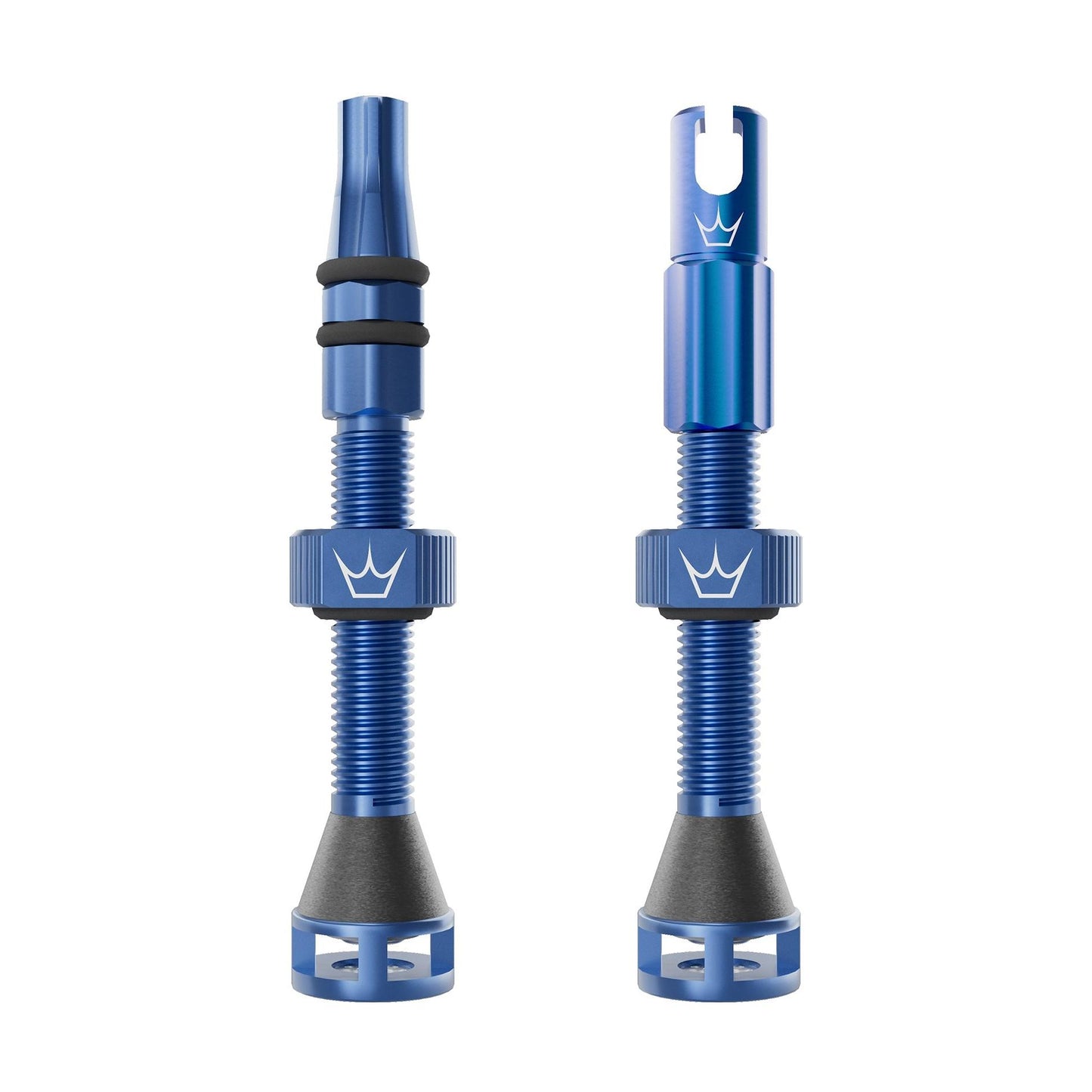 Peatys Holeshot Fast Flow Tubeless Valves-42mm-Navy-BRINK