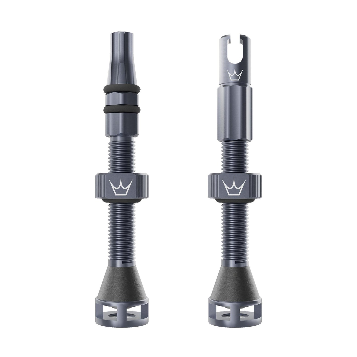 Peatys Holeshot Fast Flow Tubeless Valves-42mm-Slate-BRINK