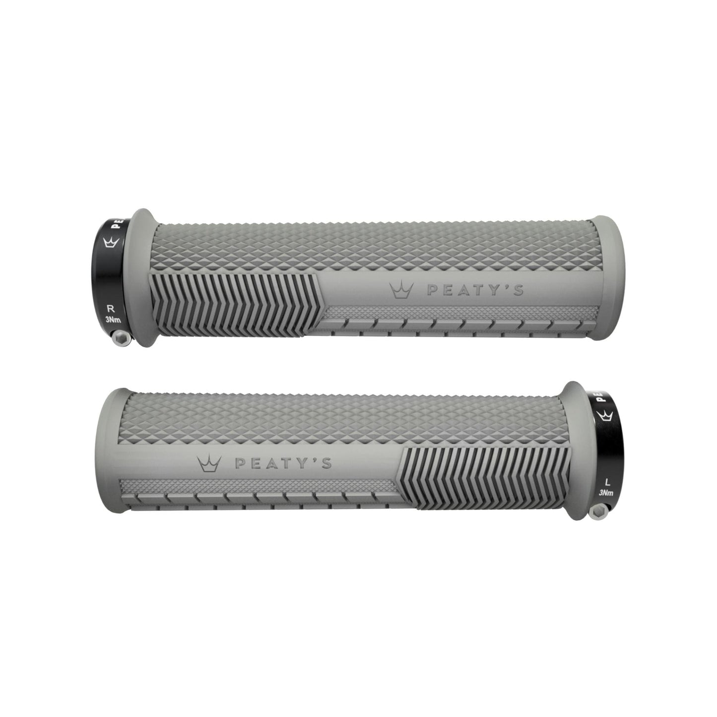 Peatys Monarch Grip - Knurl-Thin-Slate-BRINK